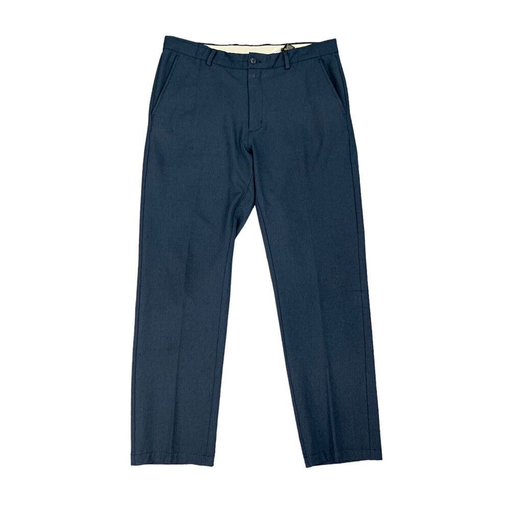 Greg Norman Pants Mens 36 Navy Blue Lightweight Breathable Moisture Wick Chino